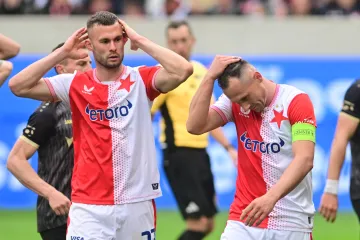 Zklamaní fotbalisté Slavie