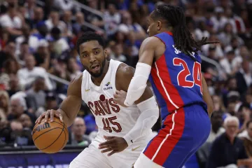 Donovan Mitchell v utkání s Detroitem