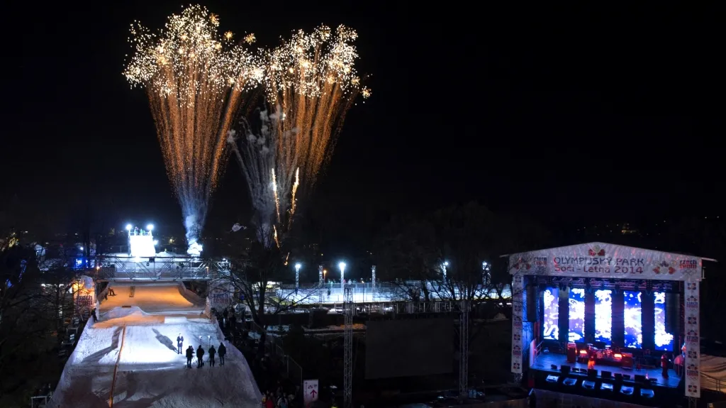 Slavnostní otevření Olympijského parku na Letné