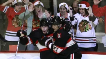 Radost hráčů Chicaga