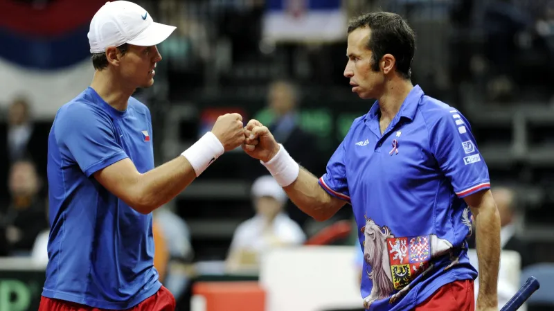 Tomáš Berdych a Radek Štěpánek
