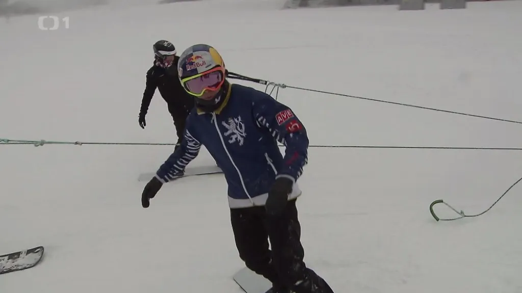 Snowboardcrossaři trénují na Dolní Moravě, na první závody čekají