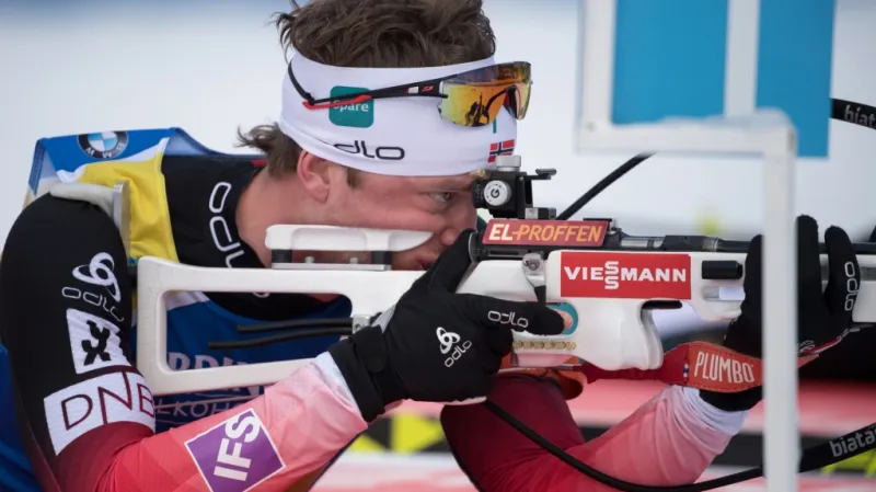 Sestřih mužského sprintu na ME v biatlonu