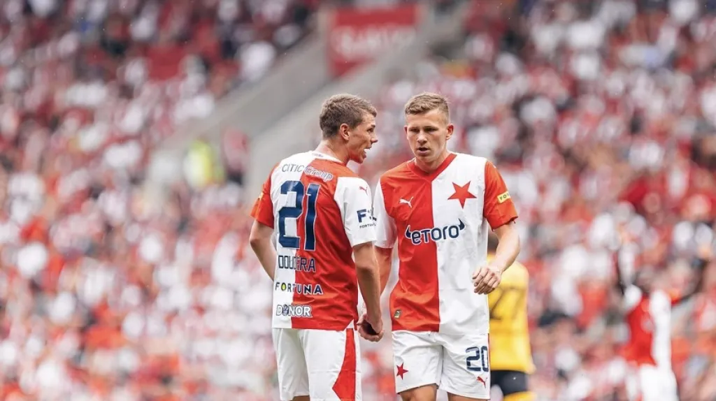 Fotbalisté Slavie Praha