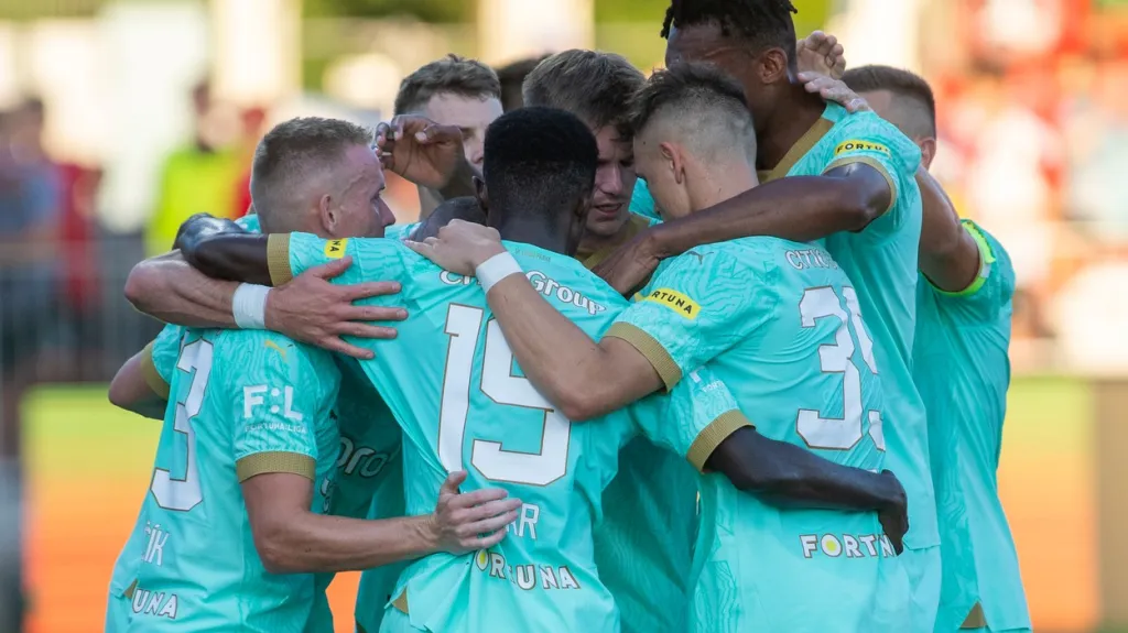 Fotbalisté Slavie Praha
