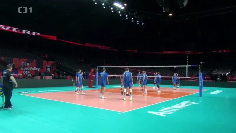 Volejbalisté se chystají na zápas play-off ME proti Srbsku