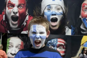 Finský fanoušek na MS 2014