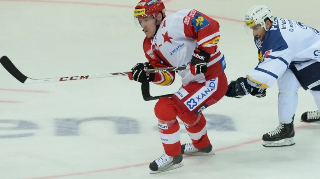 Tomáš Vlasák v utkání proti Plzni