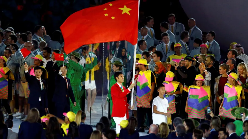 Nesprávná čínská vlajka na zahájení olympiády
