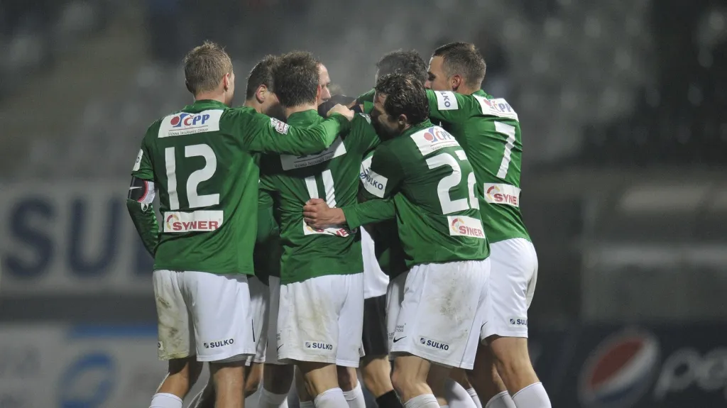 Slavící hráči Jablonce