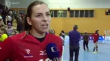 Házenkářka Luzumová a trenér Bašný hodnotí utkání s Dánskem