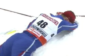 Lukáš Bauer v cíli