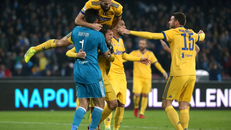 Radost hráčů Juventusu