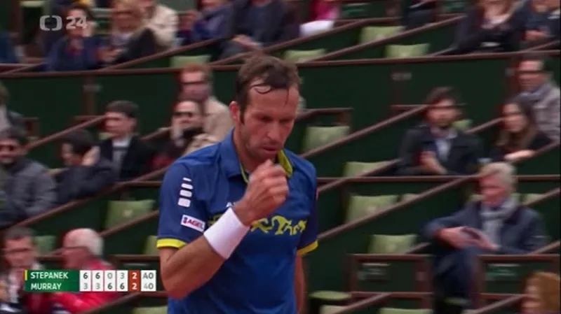 Štěpánek na French Open končí po dramatické bitvě s Murrayem