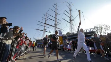 Olympijská pochodeň v Londýně