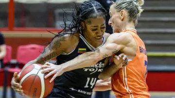 Závěr utkání Levhartice Chomutov – Kibirkštis Vilnius