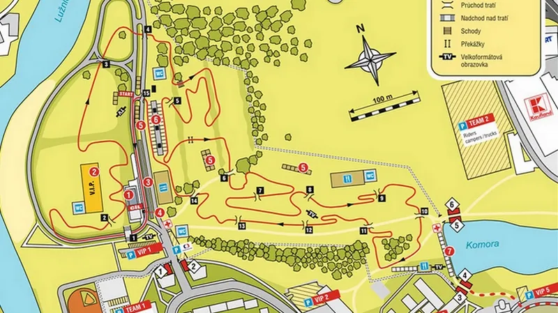 Mapa trati cyklokrosového MS