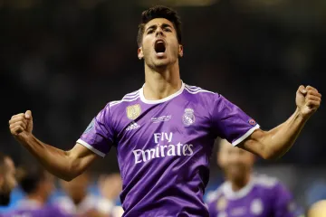 Marco Asensio slaví gól do sítě Juventusu ve finále Ligy mistrů
