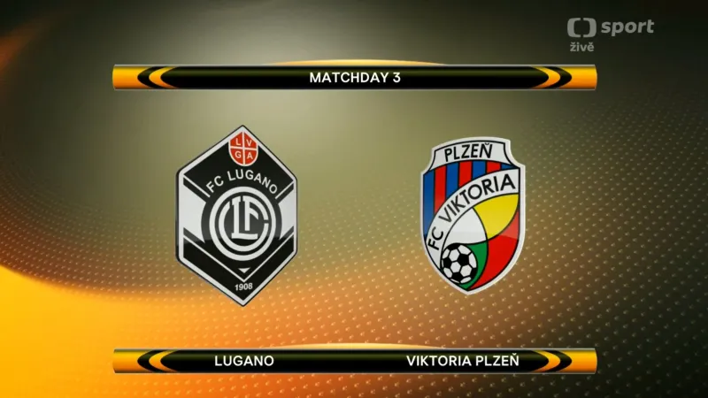 Sestřih utkání Lugano - Viktoria Plzeň