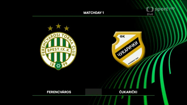Sestřih utkání Ferencváros – Čukarički