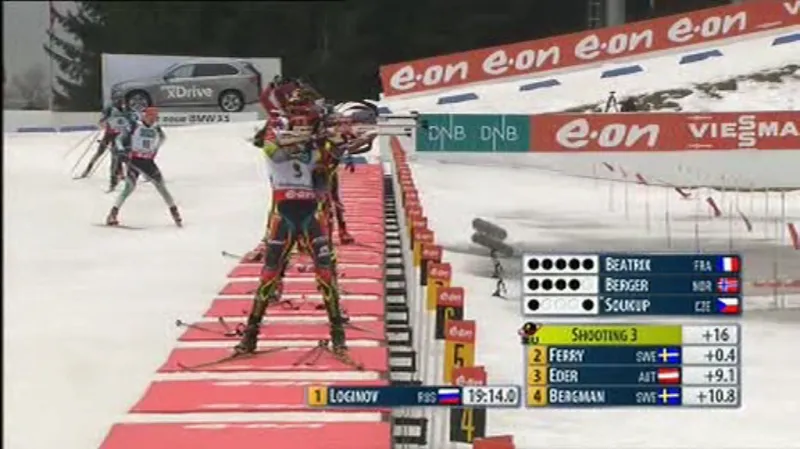 Sestřih stíhačky biatlonistů v Olsu