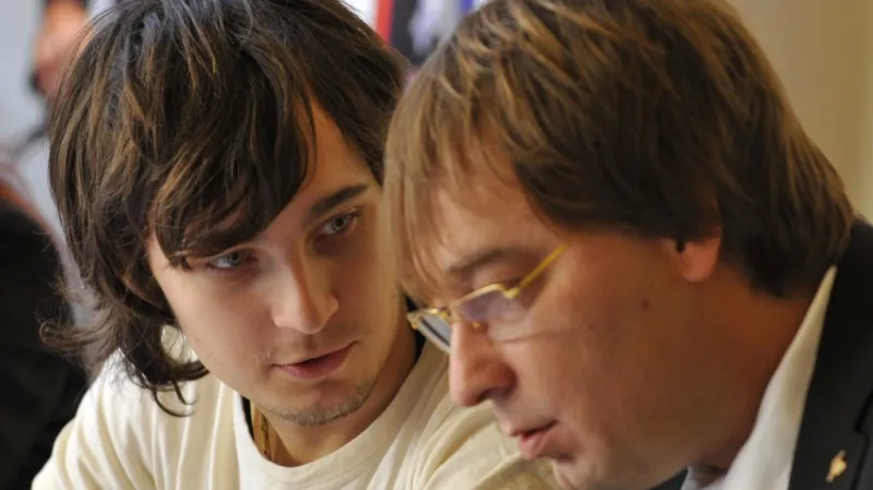 Karel Abraham s otcem