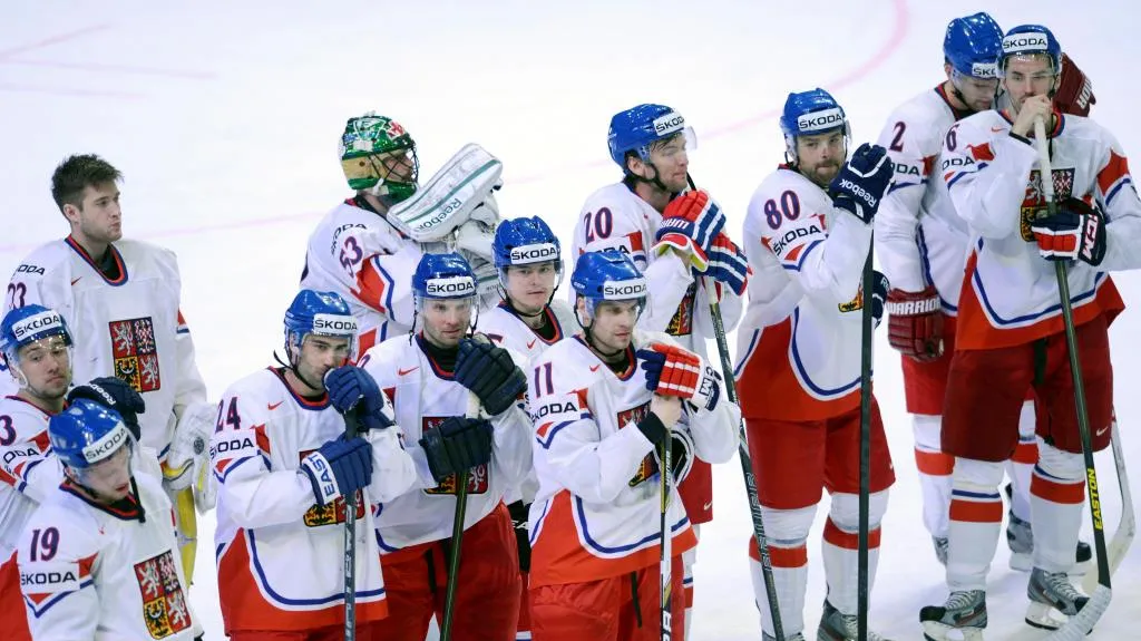 Zklamaní čeští hokejisté