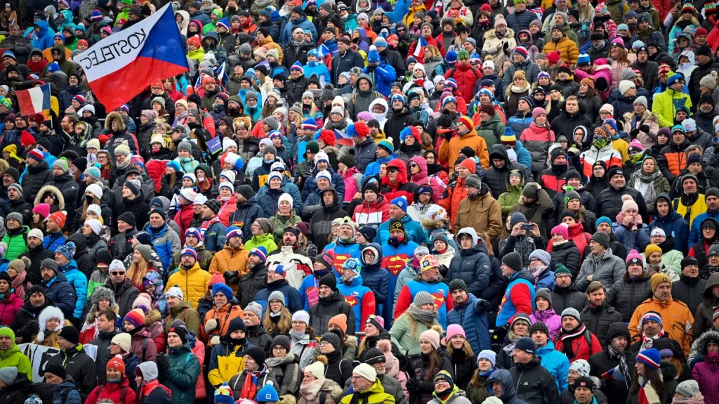 Fanoušci během SP v biatlonu v Novém Městě