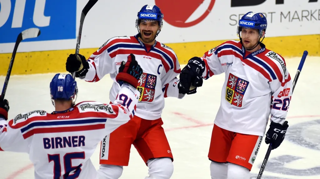 Radost českých hokejistů