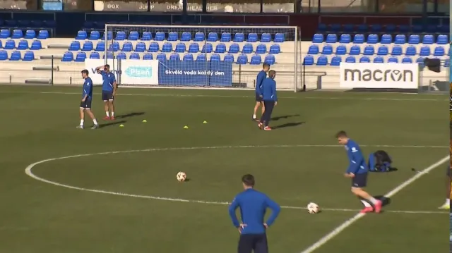 Fotbalisté Plzně se chystají na Lazio