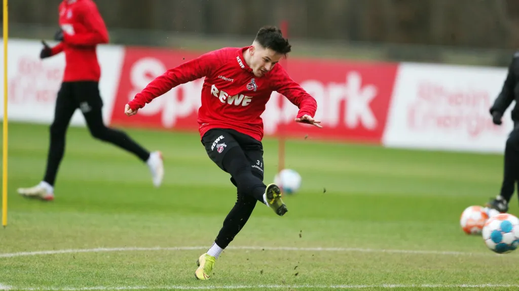 Tomáš Ostrák na tréninku 1. FC Köln