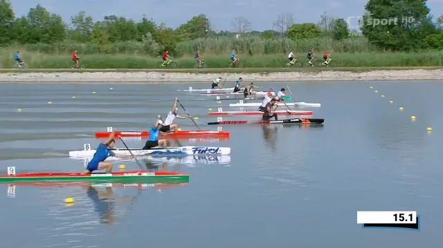 Finále C1 na 200 metrů s Petrem Fuksou na ME