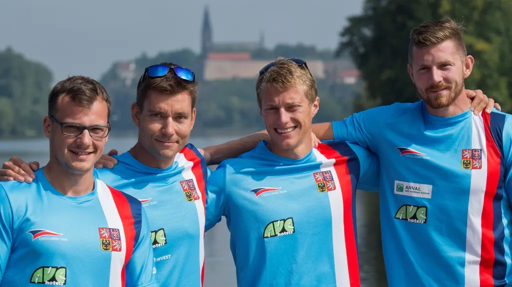 Posádka čtyřkajaku: Dan Havel, Jan Štěrba, Radek Šlouf a Jakub Špicar
