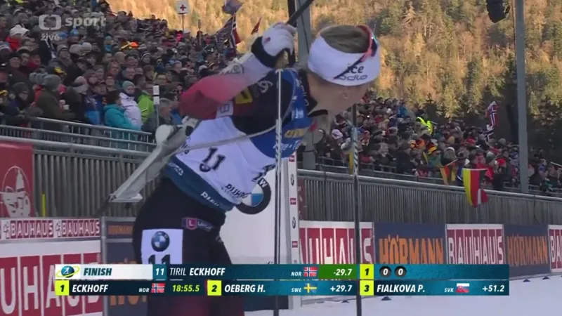 Sestřih sprintu biatlonistek v Ruhpoldingu