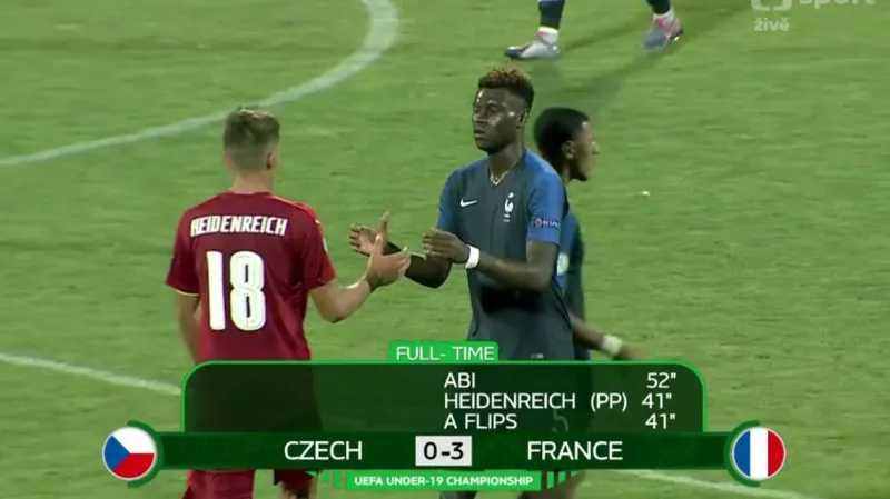 Sestřih utkání Česko 19 - Francie 19