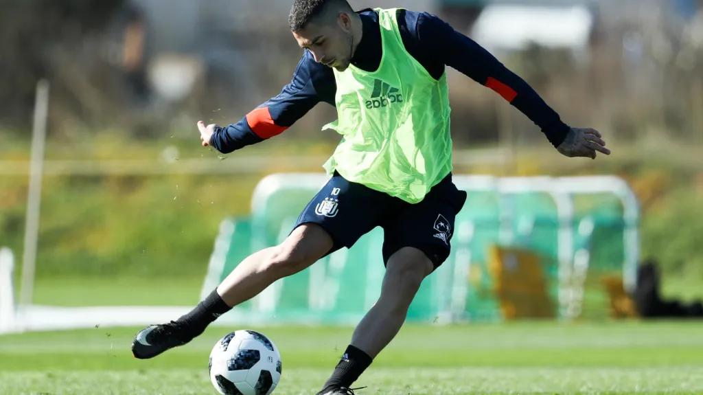 Nicolae Stanciu na tréninku