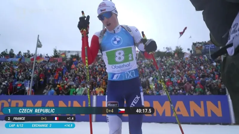 Sestřih štafetového závodu mužů