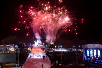 Slavnostní otevření Olympijského parku na Letné