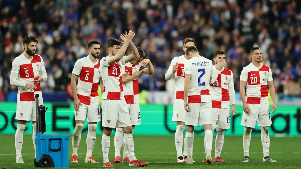Chorvaté poté, co prohráli v LN na penalty s Franciíí