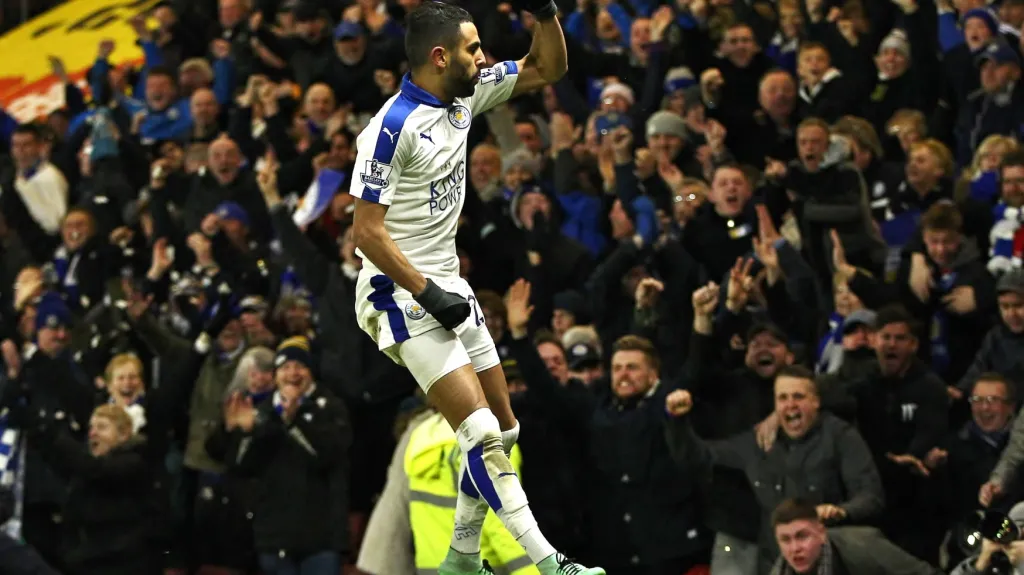 Slavící Rijad Mahríz z Leicesteru