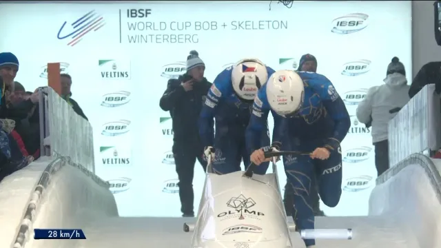 Druhé kolo dvojbobu mužů ve Winterburgu