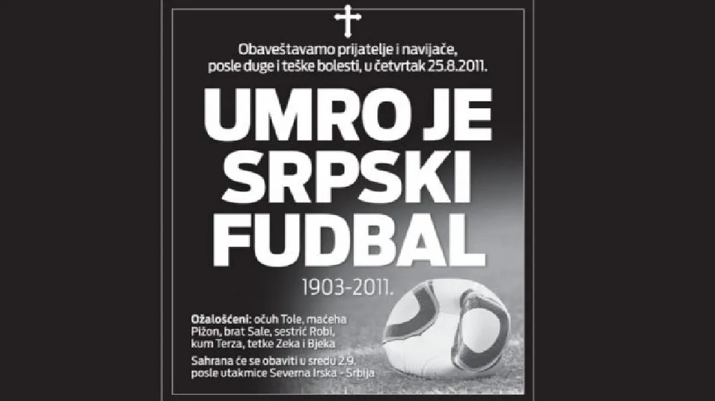 Titulní strana bělehradského deníku Kurir