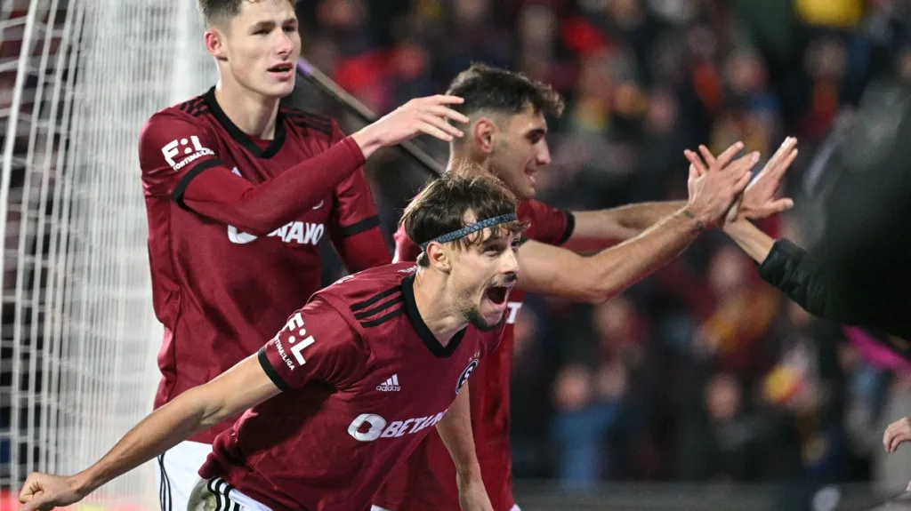 Radost fotbalistů Sparty