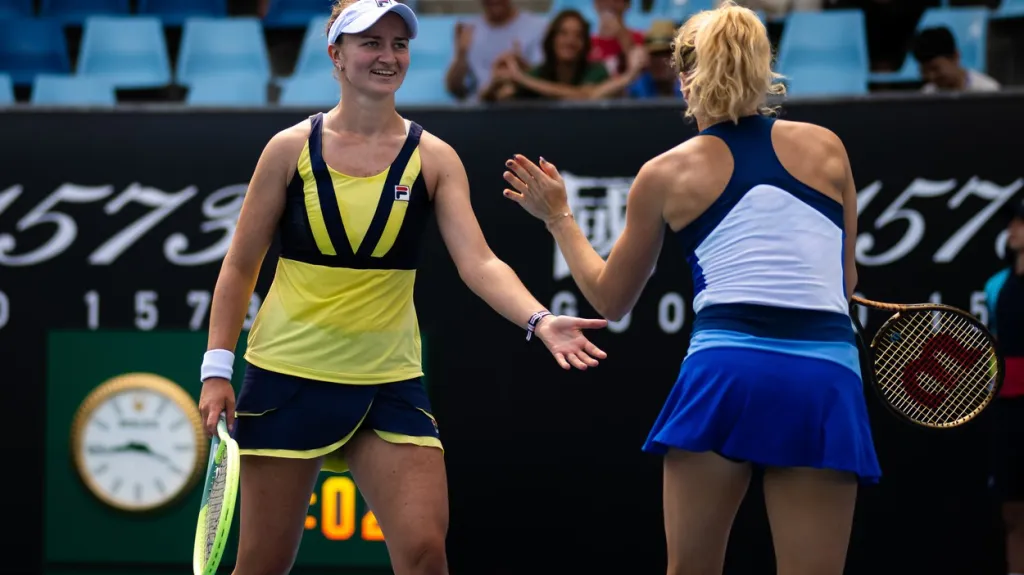 Barbora Krejčíková a Kateřina Siniaková