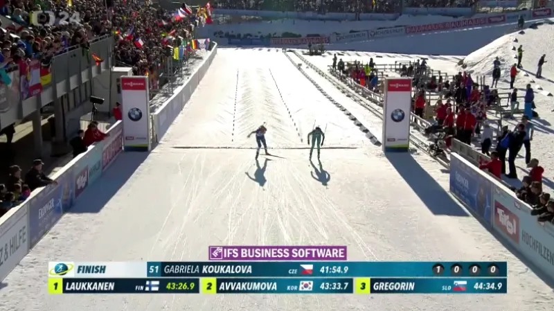 Stříbrná Koukalová zkompletovala sbírku