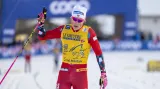 Finále sprintu SP ve Falunu s vítězným Klaebem