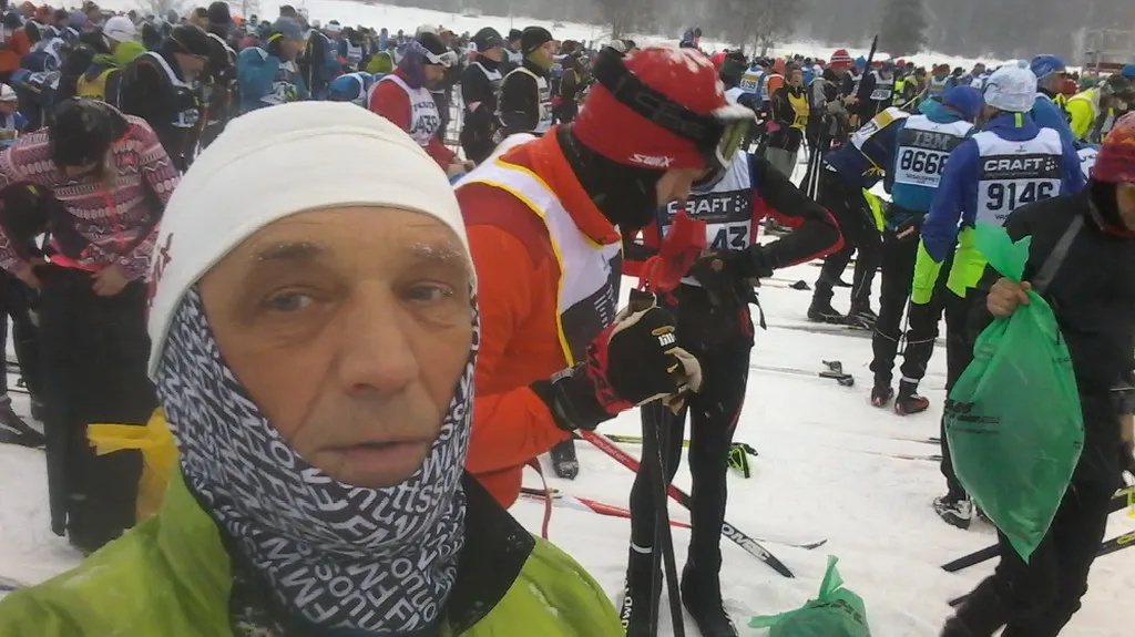 David Vávra na startu Vasova běhu