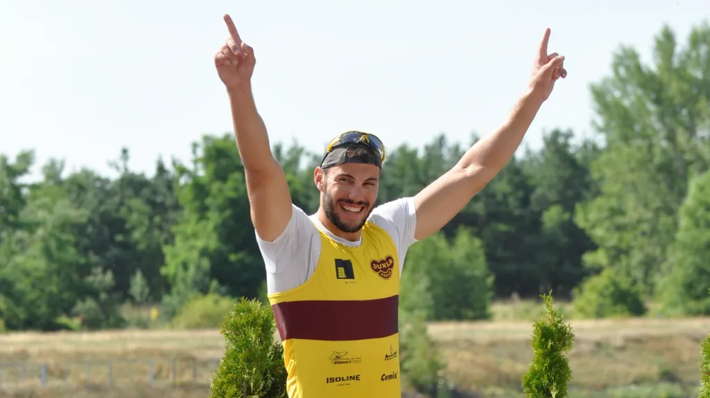 Kajakář Josef Dostál po triumfu na mistrovství republiky