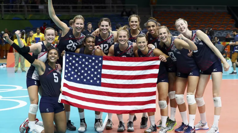 Volejbalistky USA slaví olympijský bronz
