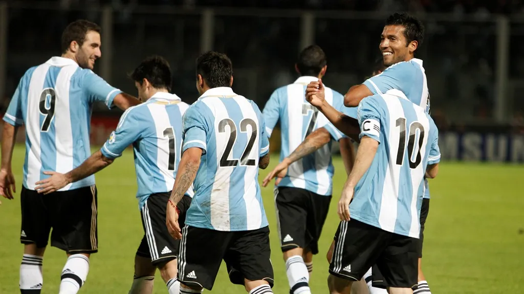 Radost fotbalistů Argentiny